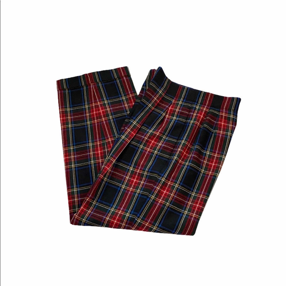 Vintage Liz Claiborne Plaid Lined Wool Pants
